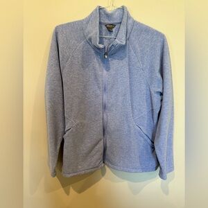 Eddie Bauer Women's Soft Blue Fleece Jacket 2XL